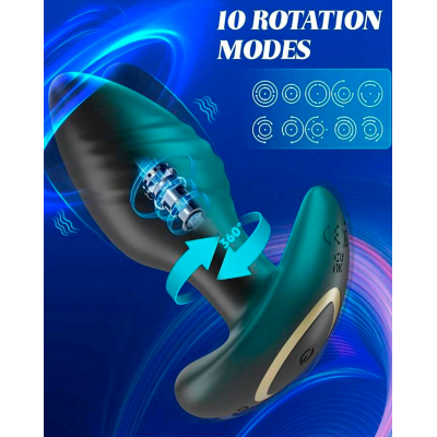 Plug anal vibrador con aletas