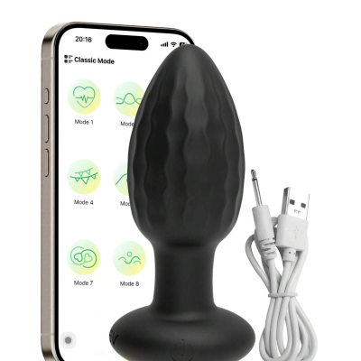 Plug anal vibrador controlado por aplicación
